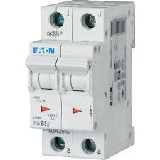[242873]  PLS6/M Mini Circuit Breaker, 2 polos, curva C, 5 A, 6 kA - Marca Eaton